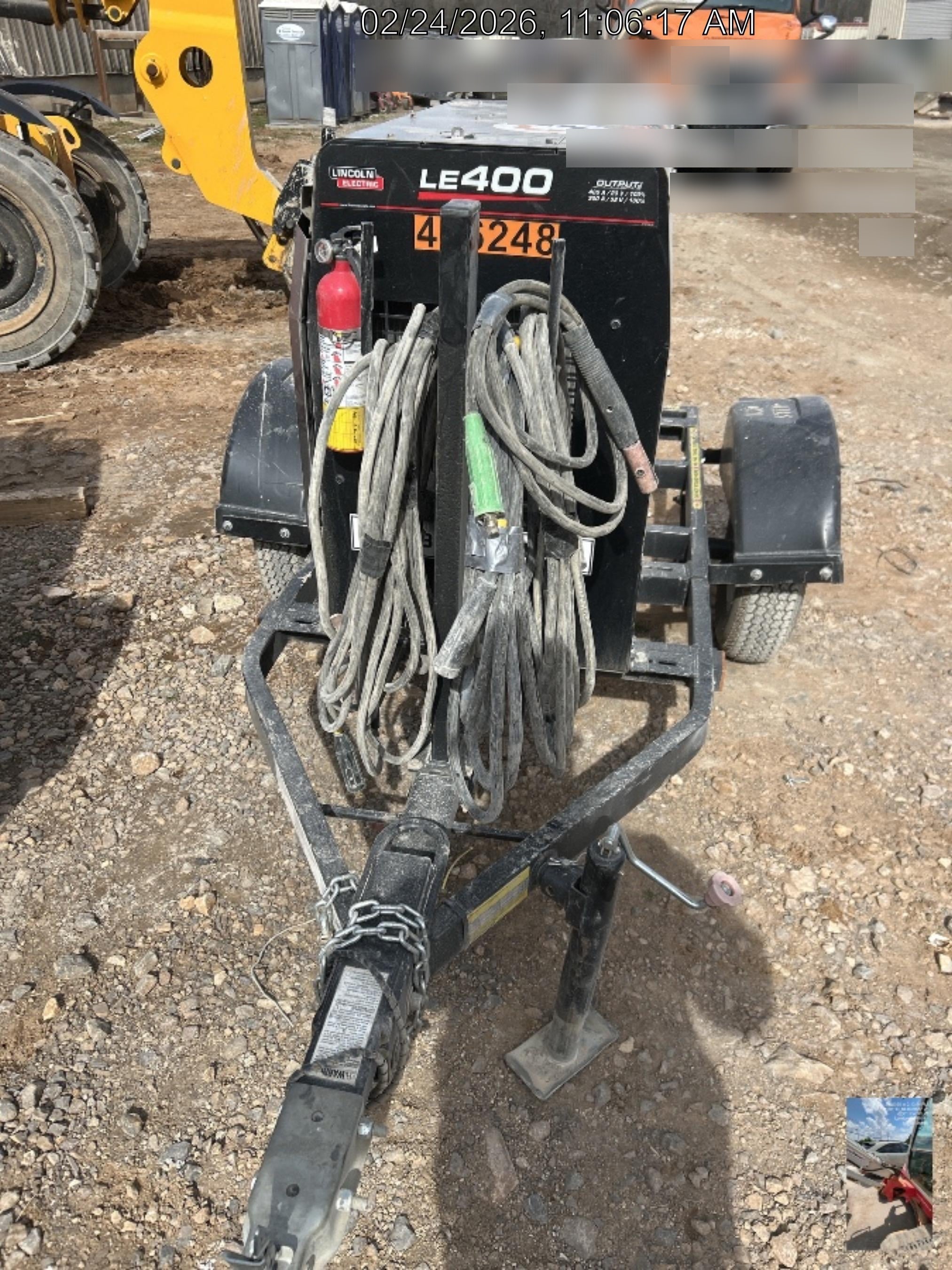 2024 Lincoln Electric LE400 Kubota V1505, Trlr, Cable Rack, Light Kit, ES Decals, T3