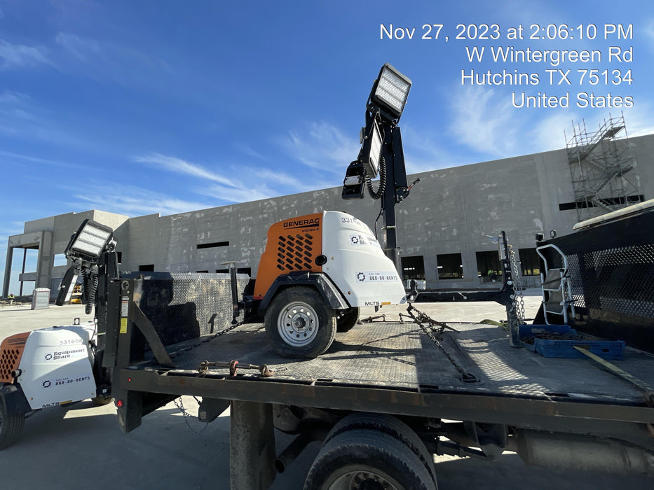 2023 Generac MLT2 Diesel, Flex Switch 120V Input, Powerzone Controller, (4) 320W LED Lights, 4kW Generator, 39.9 Gal Fuel Tank, 2" Ball, T3