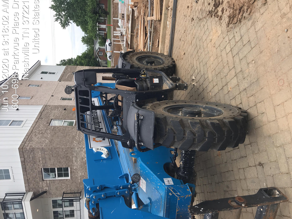 2019 Genie GTH-636 Canopy, Solid RT Tires, LED Work Lights, Beacon 60" QA Carriage, 48" Forks