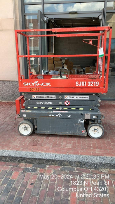 2017 Skyjack SJIII-3219 Standard Rental Specs