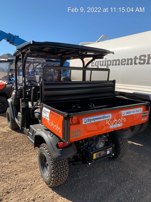 2022 Kubota RTV-X1140W-H Plastic Canopy, Windshield Acrylic Clear, LED Strobe Light, Wire Harness Kit, Back up Alarm