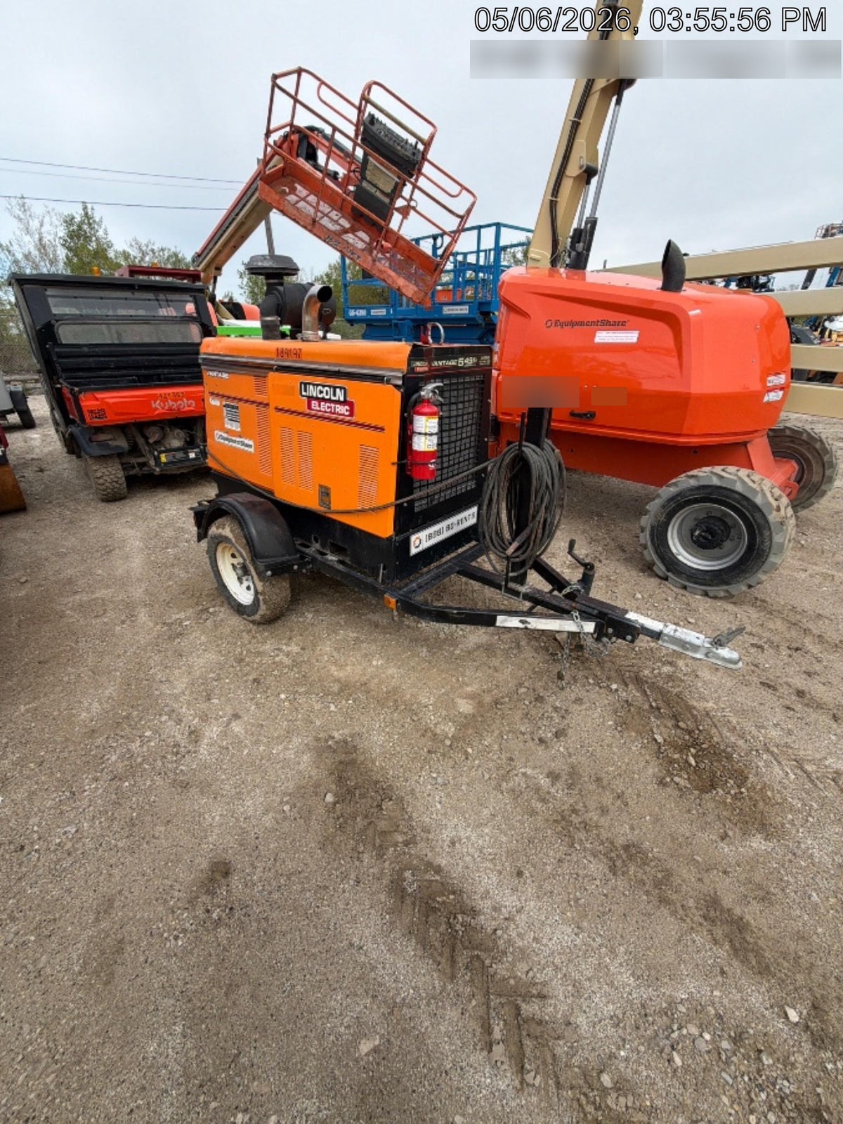 2021 Lincoln Electric Vantage 549X Ready Pak 3, ORANGE (includes trailer, cable rack, fender light kit)