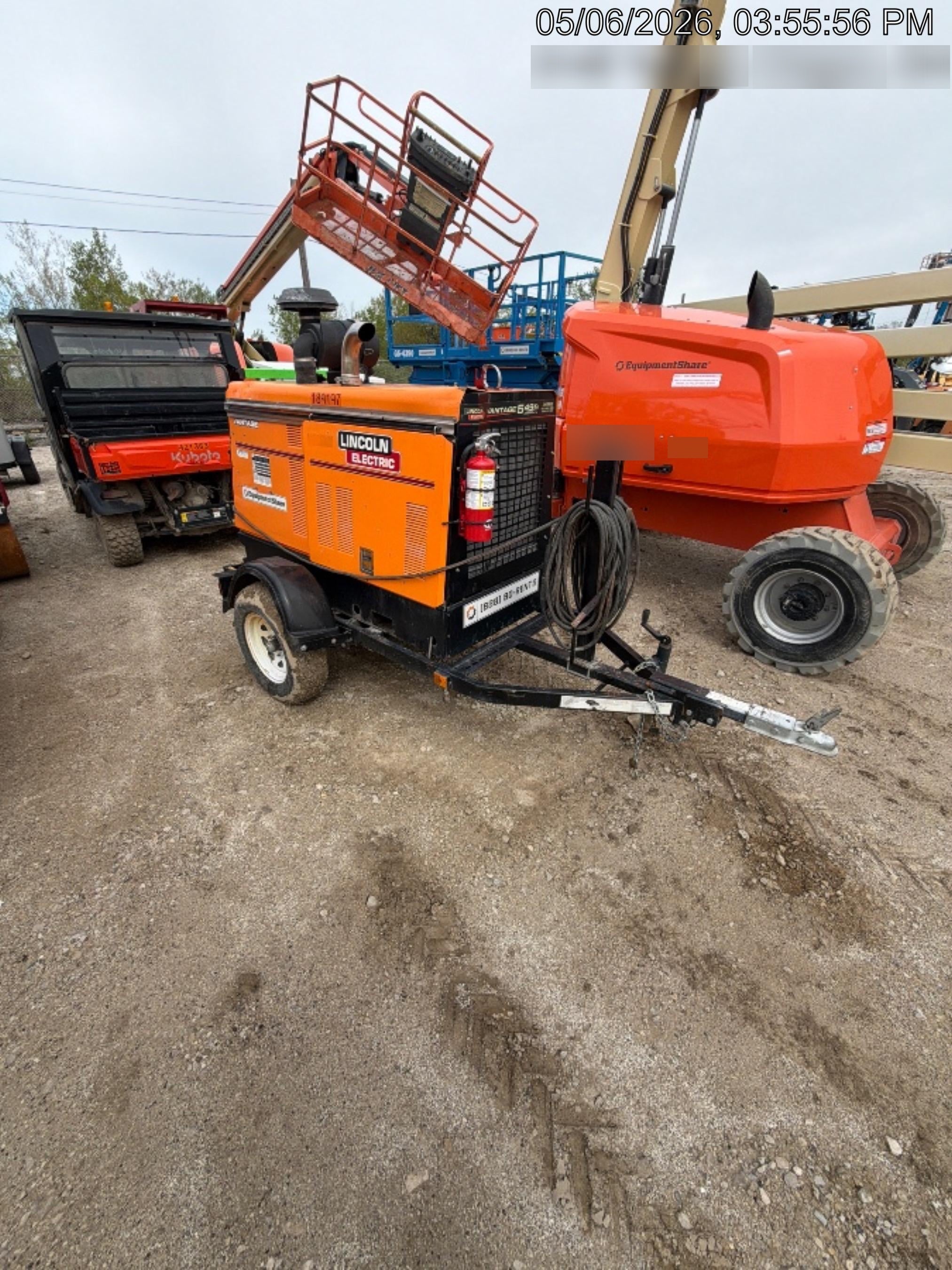 2021 Lincoln Electric Vantage 549X Ready Pak 3, ORANGE (includes trailer, cable rack, fender light kit)