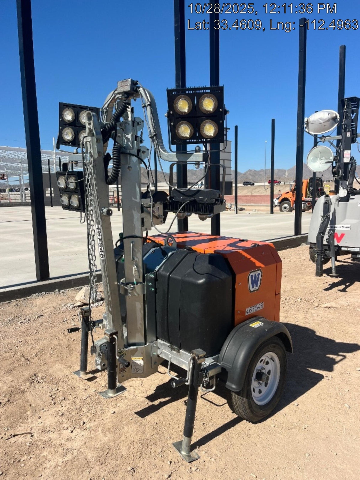 2024 Wanco WLTT-4MM4K Diesel, Deep Sea Controller, Shore Power Plug, Auto Start, (4) 350W LED Floodlights, 4kW Generator, 60 Gal Fuel Tank, 2" Ball, T3
