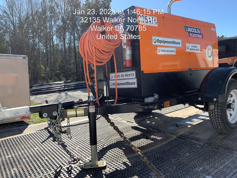 2022 Lincoln Electric LE400 Kubota V1505, Trlr, Cable Rack, Light Kit, ES Decals, T3