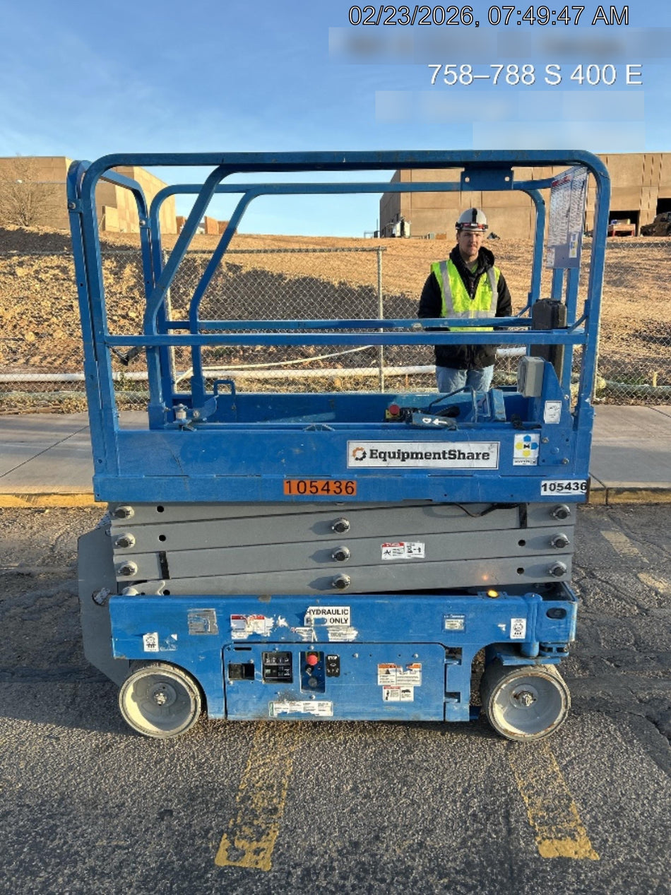 2020 Genie GS-1930 Fixed rails with chain entry gate - Pre A92.20, 800W Inverter