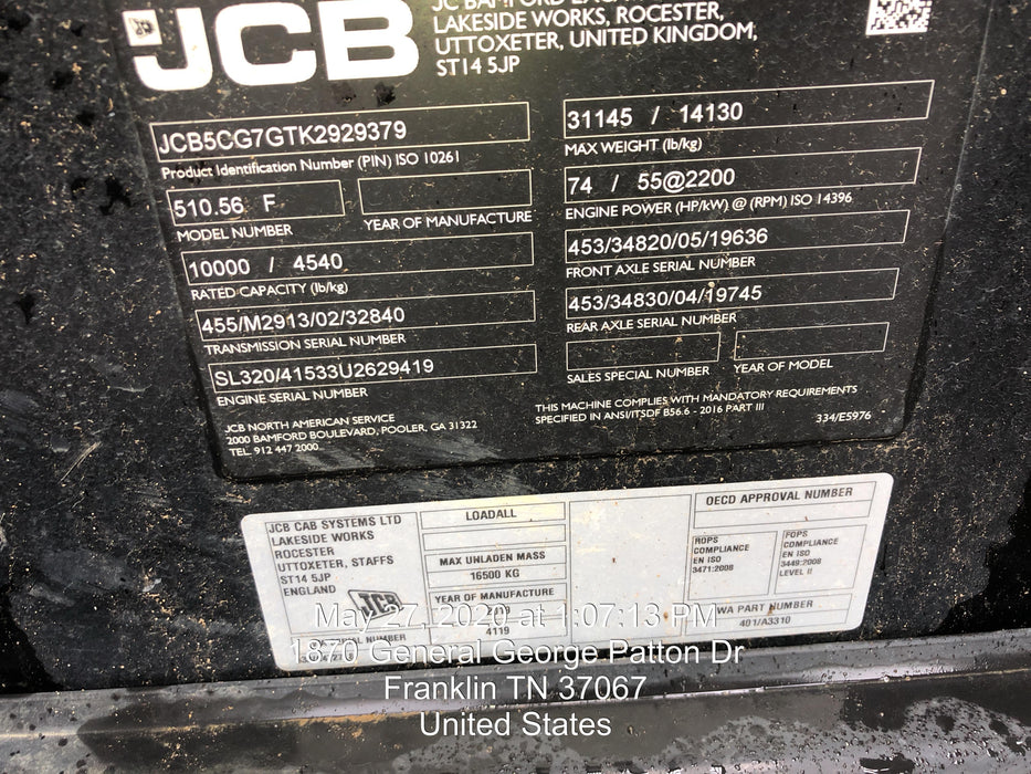 2020 JCB 510-56