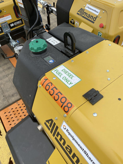 2021 Allmand NLV3GR (4) LED Light Fixture 350W, 23' Vertical Mast, 3kW Prime, Towable, Deep Sea L401, Leveling Jacks, Yanmar T4F 5.8hp