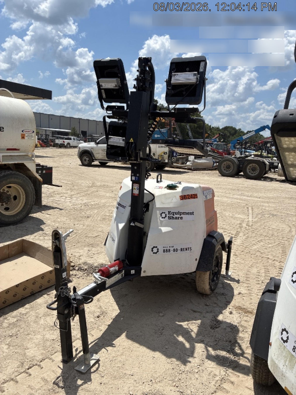 2023 Generac MLT2 Diesel, Flex Switch 120V Input, Powerzone Controller, 
(4) 320W LED Lights, 4kW Generator, 39.9 Gal Fuel Tank, 2" Ball, T3
