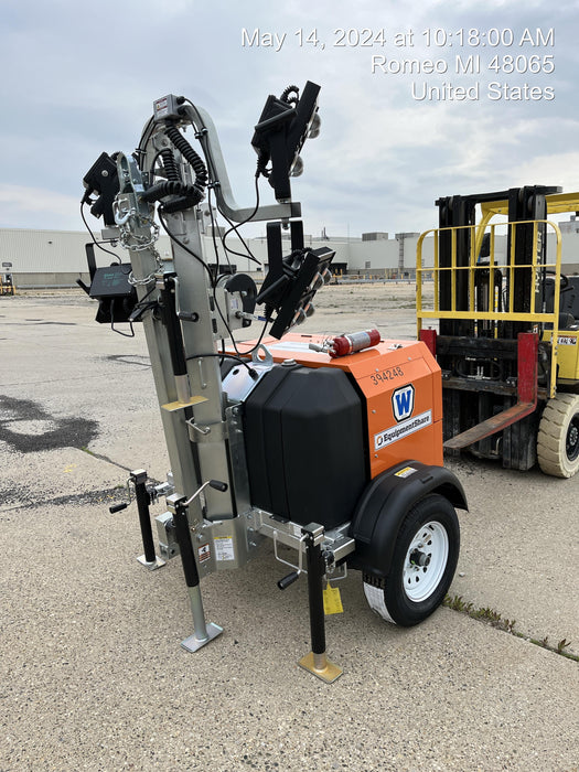 2024 Wanco WLTT-4MM4K Diesel, Deep Sea Controller, Shore Power Plug, Auto Start, (4) 350W LED Floodlights, 4kW Generator, 60 Gal Fuel Tank, 2" Ball, T3