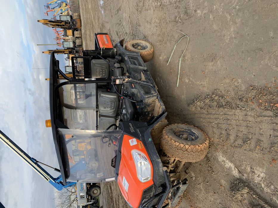 Kubota RTV-X1140W-H 4WD utility cart -LED strobe -Windshield tempered glass -Plastic canopy -Wire harness kit -Backup alarm