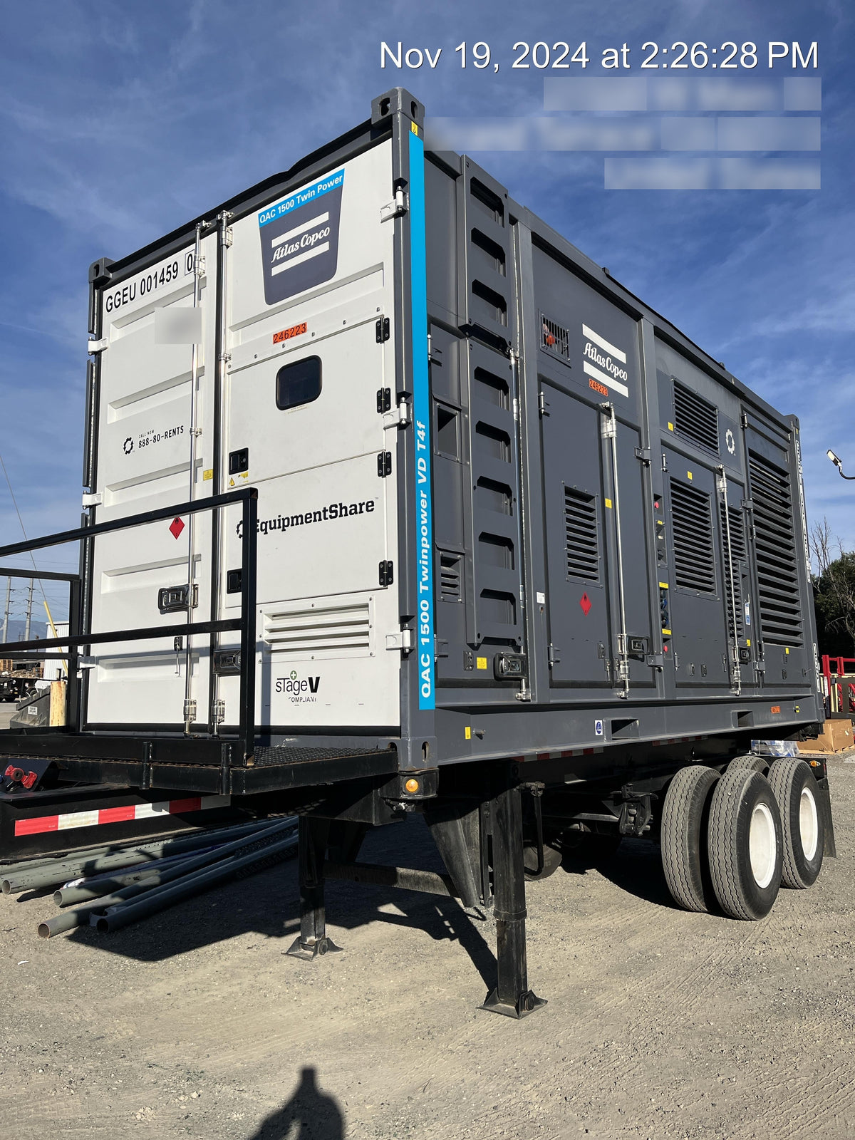 2022 ATLAS COPCO QAC 1500
