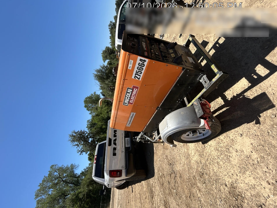 2022 Lincoln Electric LE400 Kubota V1505, Trlr, Cable Rack, Light Kit, ES Decals, T3