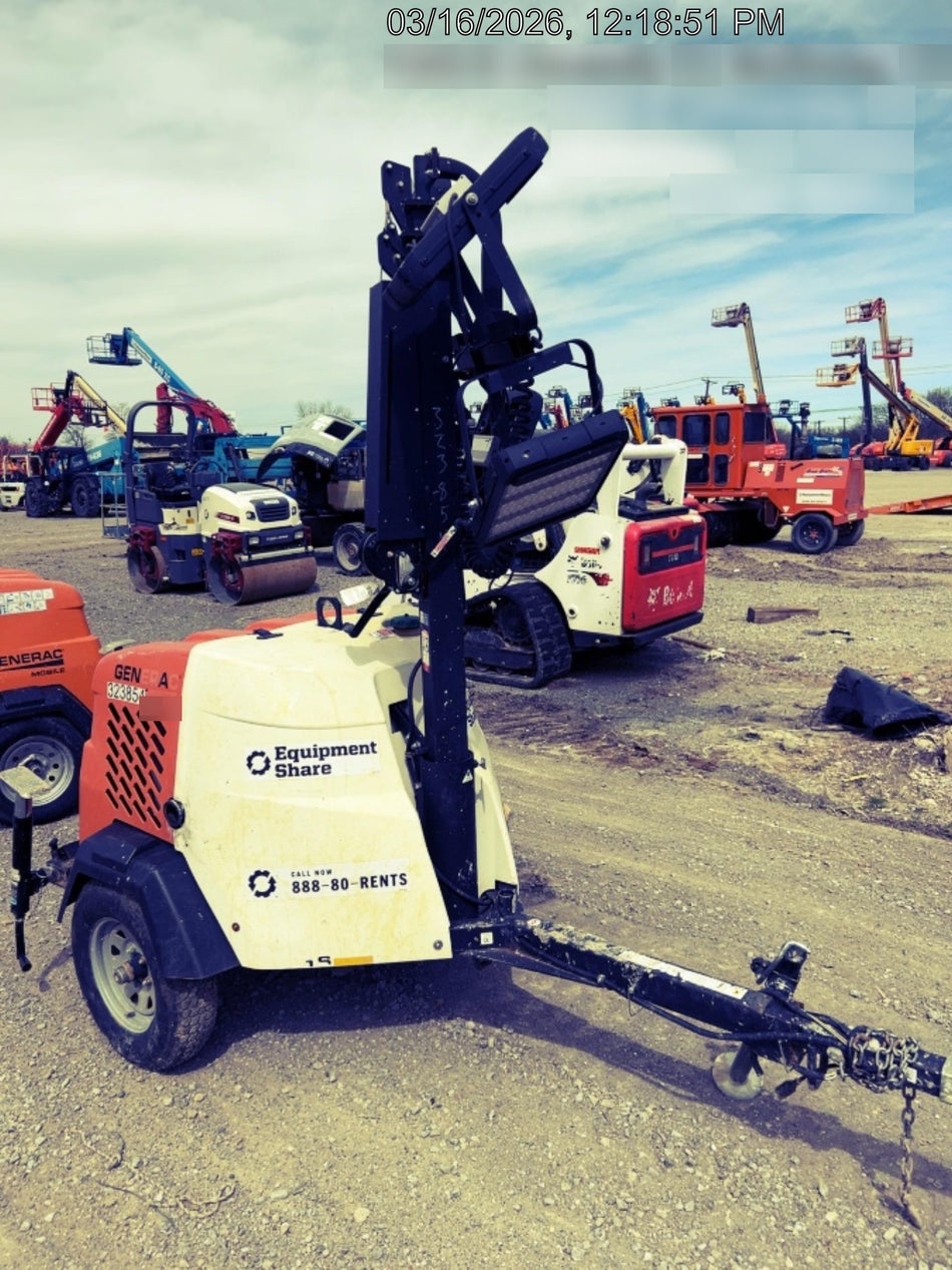 2023 Generac MLT2 Diesel, Flex Switch 120V Input, Powerzone Controller, (4) 320W LED Lights, 4kW Generator, 39.9 Gal Fuel Tank, 2" Ball, T3