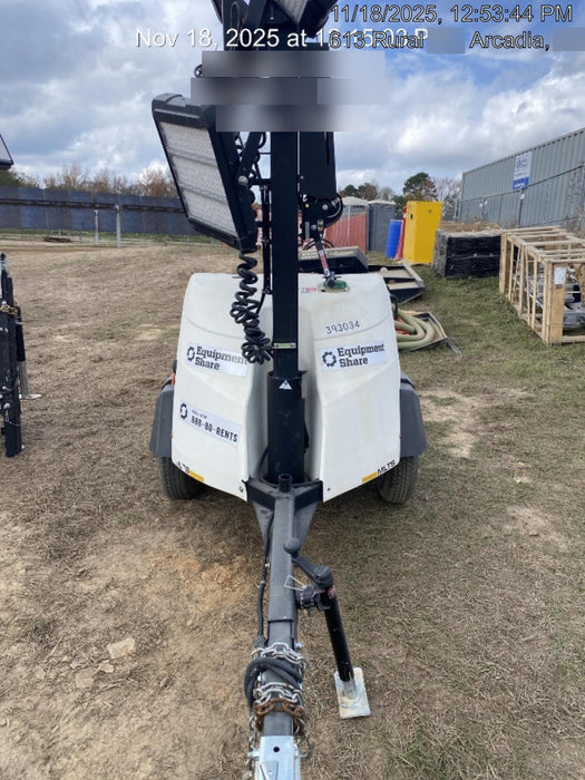 2024 Generac MLT2 Diesel, Flex Switch 120V Input, Powerzone Controller, 
(4) 320W LED Lights, 4kW Generator, 39.9 Gal Fuel Tank, 2" Ball, T3