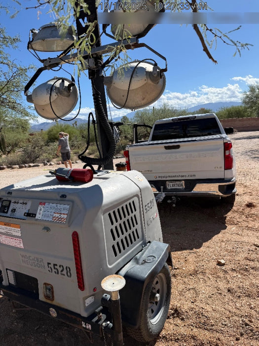 2017 Wacker Neuson LTV6L-MH Wacker Neuson 6 kW Towable Light Generator