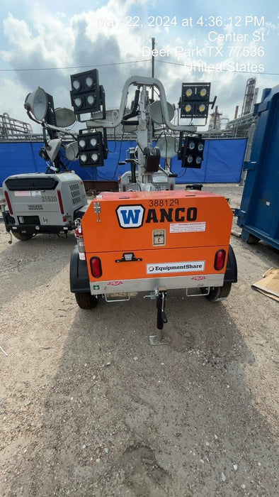 2024 Wanco WLTT-4MM4K Diesel, Deep Sea Controller, Shore Power Plug, Auto Start, (4) 350W LED Floodlights, 4kW Generator, 60 Gal Fuel Tank, 2" Ball, T3
