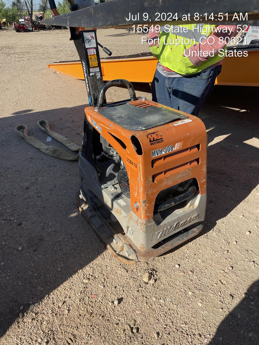 2023 Multiquip MV308GH Honda GX270, 18" Plate, Tachometer