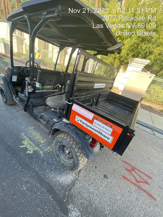 2022 Kubota RTV-X1140W-H Plastic Canopy, Windshield Acrylic Clear, LED Strobe Light, Wire Harness Kit, Back up Alarm