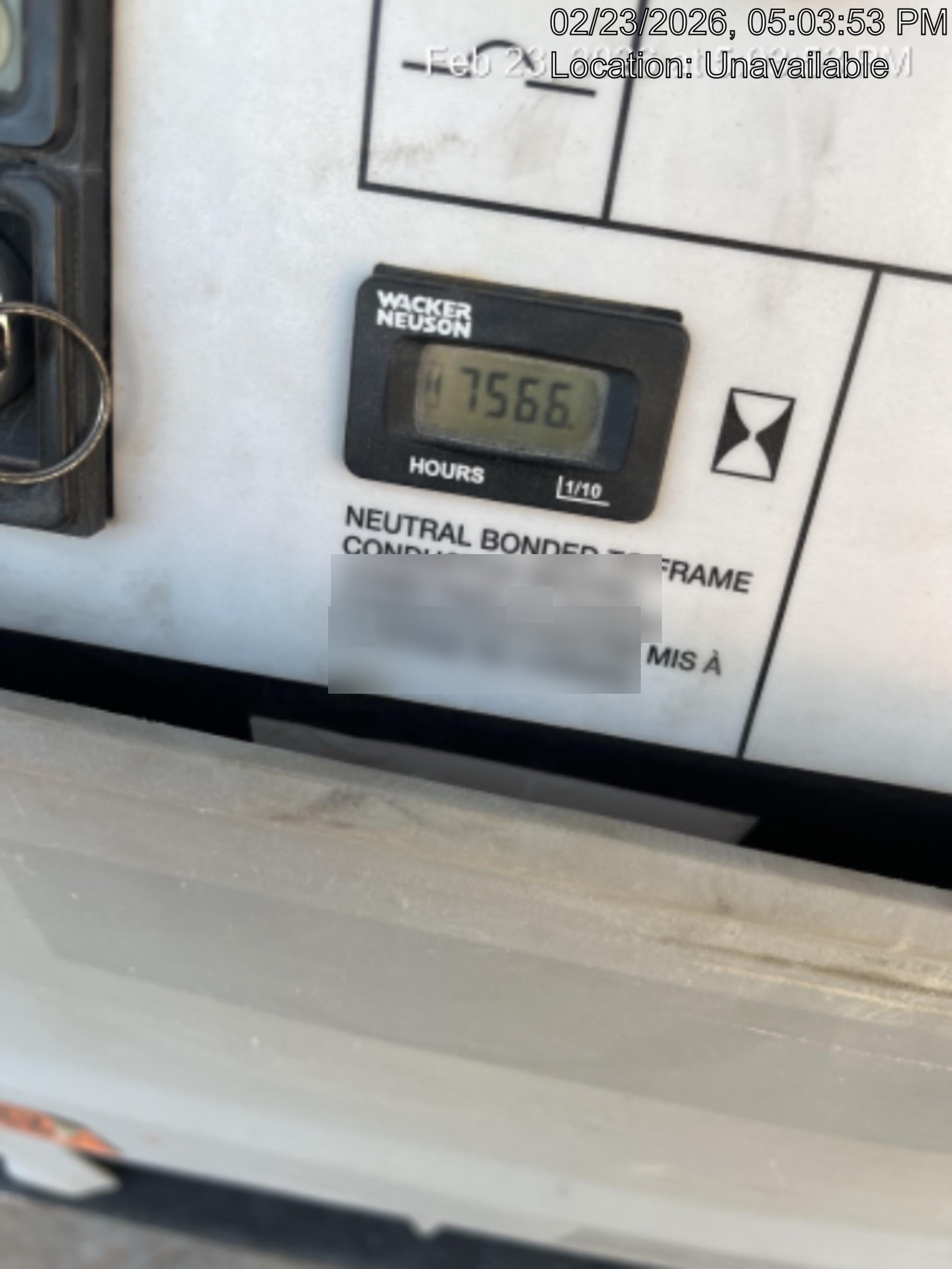 2019 Wacker Neuson LTV6L-MH Wacker Neuson LTV6 Standard Options, ES Track Hardware, Fuel Level Sensor