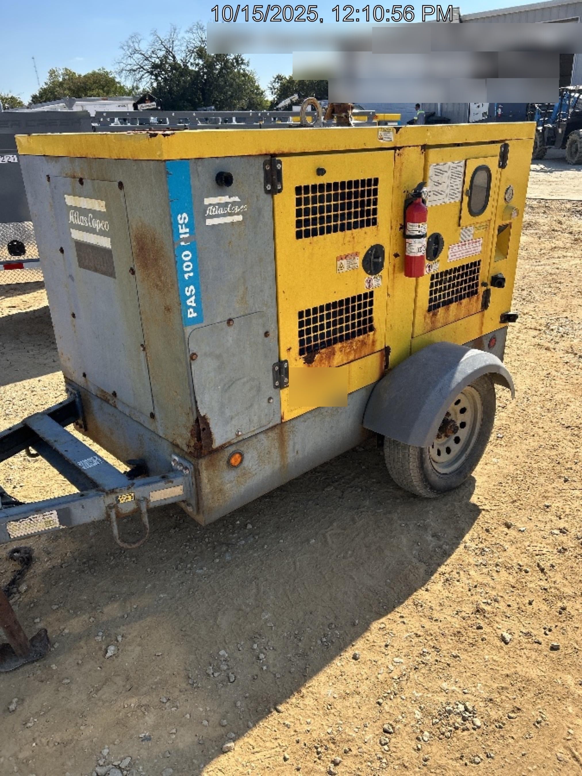 2020 ATLAS COPCO PAS 100 HF CS Enclosed