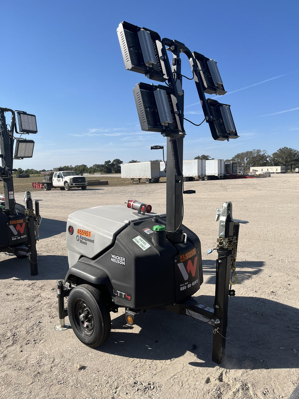2024 Wacker Neuson LTT4 Diesel, Kohler KDW702, Deep Sea Controller, Auto Start, LED 320W, Bypass Outlet, T3