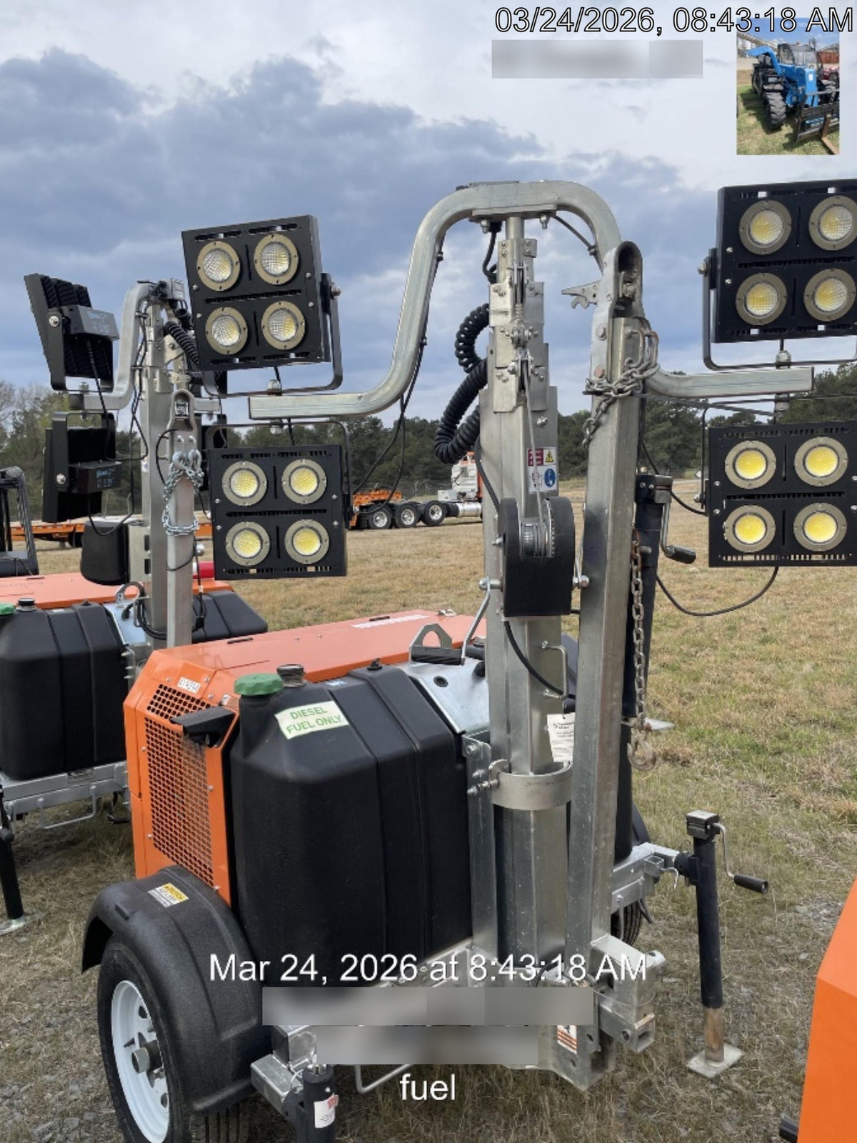 2024 Wanco WLTT-4MM4K Diesel, Deep Sea Controller, Shore Power Plug, Auto Start, (4) 350W LED Floodlights, 4kW Generator, 60 Gal Fuel Tank, 2" Ball, T3