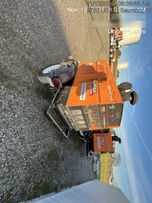 2021 Lincoln Electric Vantage 549X Ready Pak 3, ORANGE (includes trailer, cable rack, fender light kit)