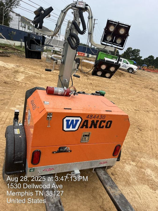 2024 Wanco WLTT-4MM4K Diesel, Mitsubishi L2E, 9.0HP @1800 rpm, Deep Sea Controller, Shore Power Plug, Auto Start, (4) 350W LED Floodlights, 4kW Generator, 60 Gal Fuel Tank, 2" Ball, T3