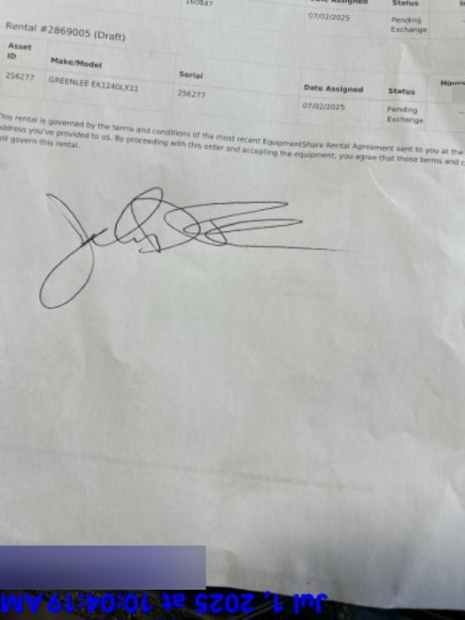 2022 GREENLEE EK1240LX11