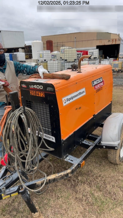 2022 Lincoln Electric LE400 Kubota V1505, Trlr, Cable Rack, Light Kit, ES Decals, T3