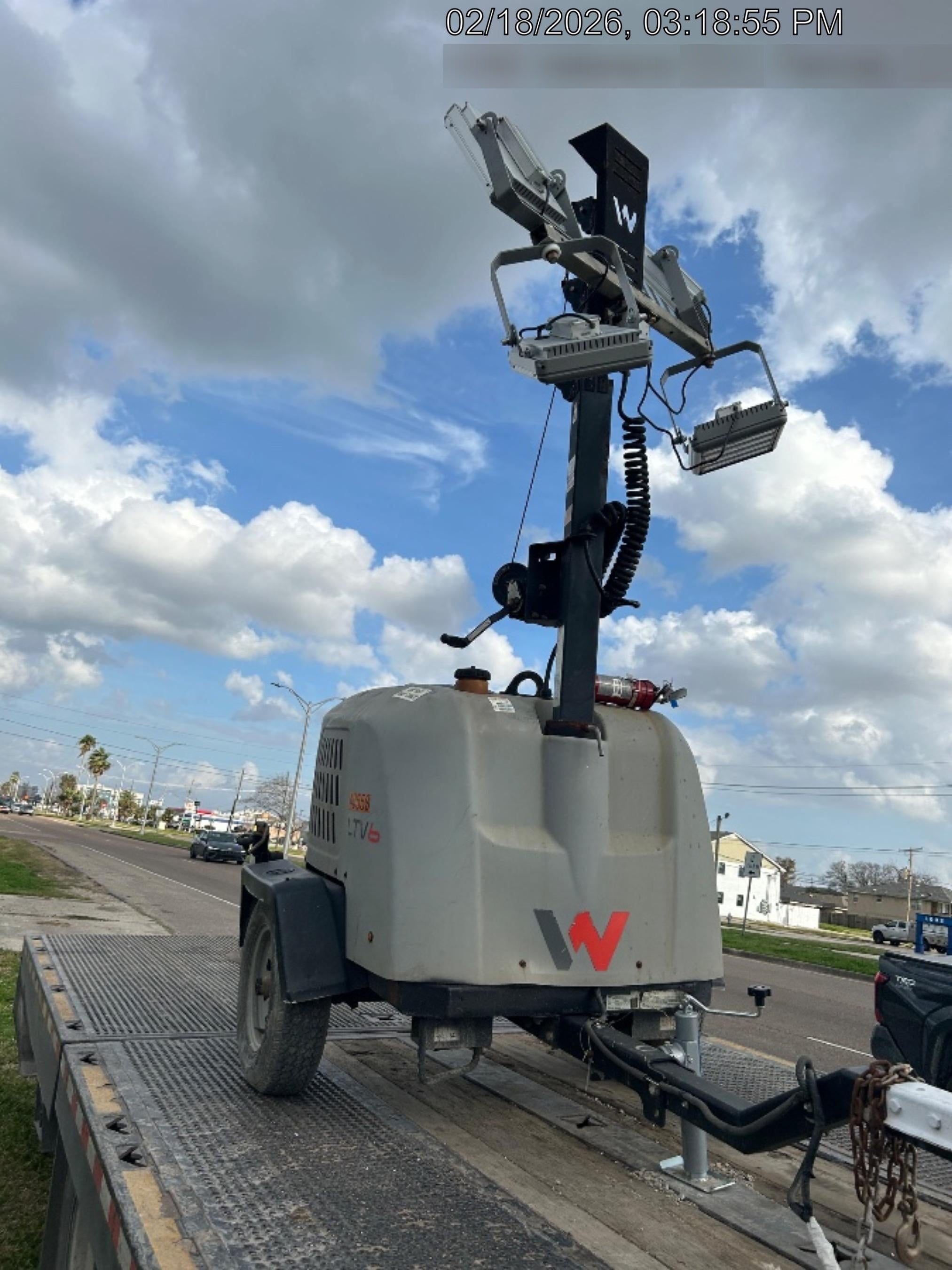 2022 Allmand NLV3GR (4) LED Light Fixture 350W, 23' Vertical Mast, 3kW Prime, Towable, Deep Sea L401, Leveling Jacks, Yanmar T4F 5.8hp