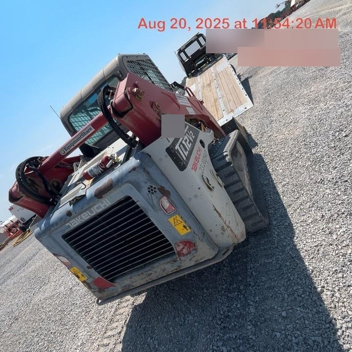 2019 Takeuchi TL12V2C Cab/Heat/Air w/Auxiliary Hydraulics, 2 Speed, Hydraulic QC 80" Tooth Bucket, 48" Pallet Forks
