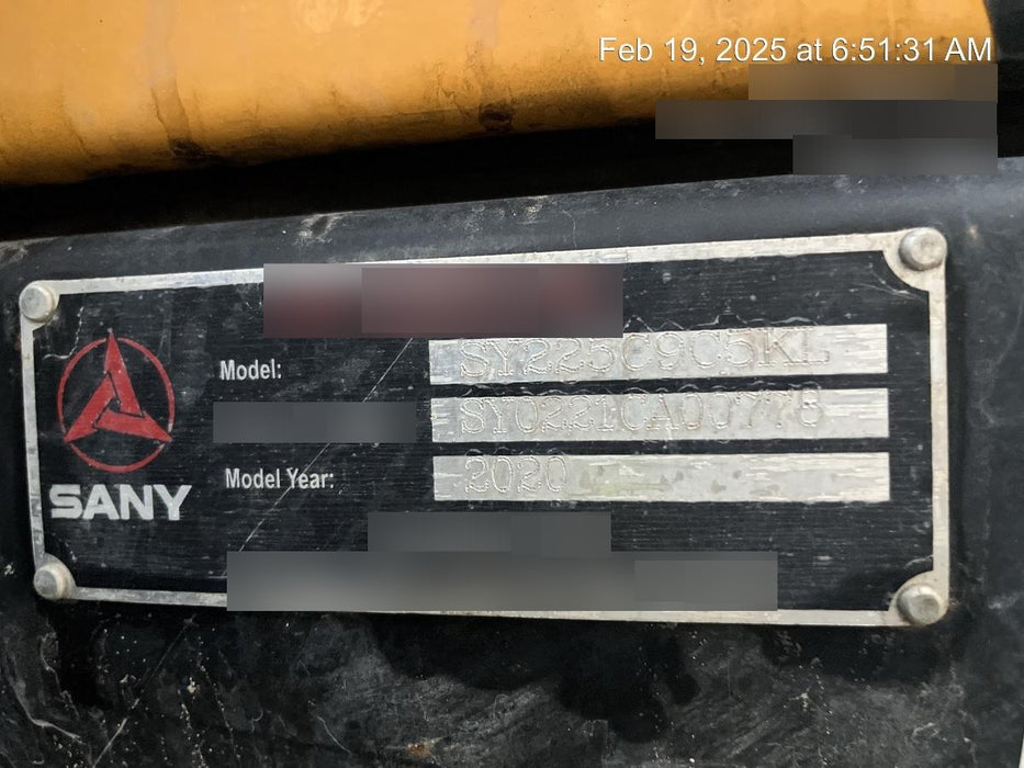 2020 SANY SY225C