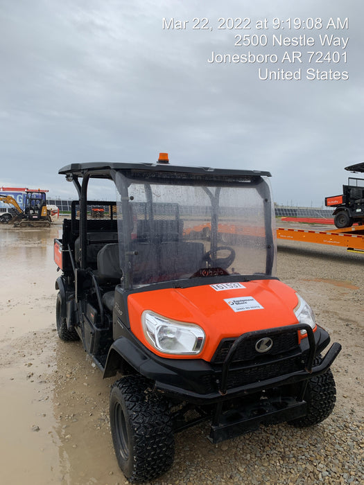 2021 Kubota RTV-X1140W-H Plastic Canopy, Windshield Acrylic Clear, LED Strobe Light, Wire Harness Kit, Back up Alarm