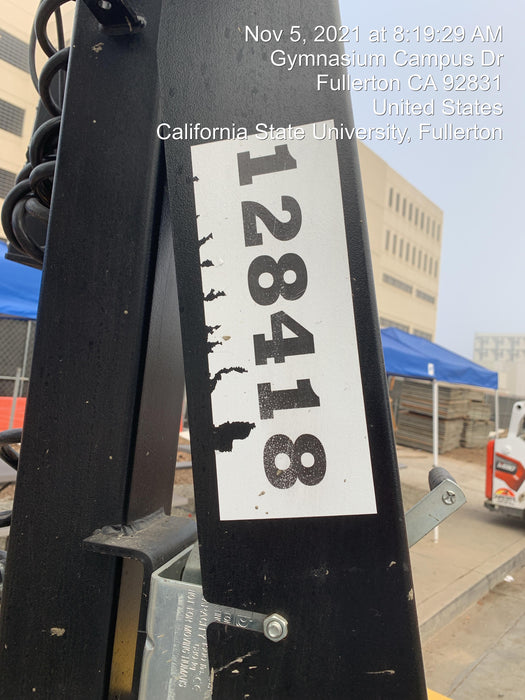 2021 Allmand NLV3GR (4) LED Light Fixture 350W, 23' Vertical Mast, 3kW Prime, Towable, Deep Sea L401, Leveling Jacks, Yanmar T4F 5.8hp