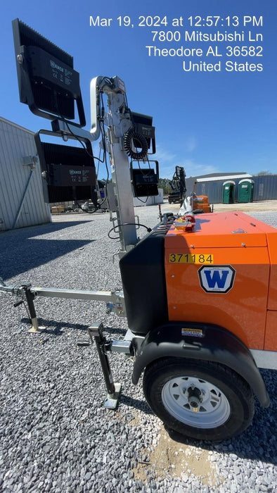 2023 Wanco WLTT-4MM4K Diesel, Deep Sea Controller, Shore Power Plug, Auto Start, (4) 350W LED Floodlights, 4kW Generator, 60 Gal Fuel Tank, 2" Ball, T3