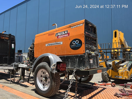 2021 Lincoln Electric Vantage 322 Vantage 322 Ready Pak 3 w/ Decals, ORANGE (includes trailer, cable rack, fender light kit) NO Telematics
