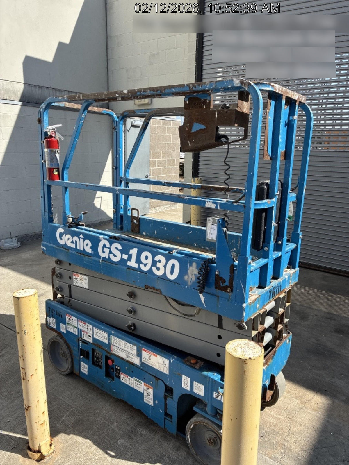 2017 Genie GS-1930 Genie GS-1930 Lift w/Fixed Rail and Chain Entry