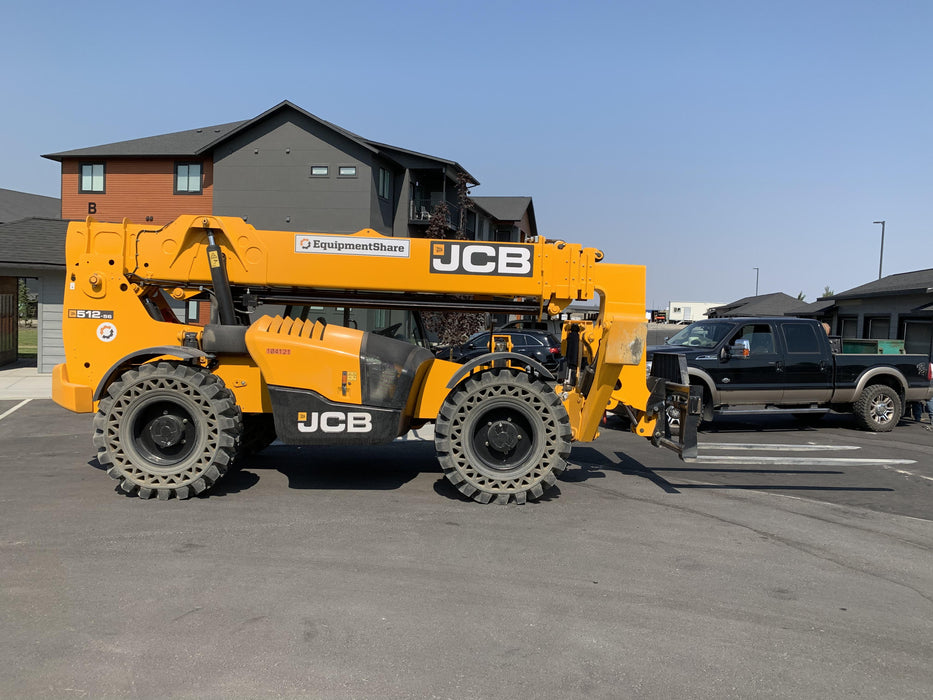 2020 JCB 512-56 Canopy, 74Hp, Solid Tires, Work Lights, Beacon, Aux Hydraulics, Back up Alarm, Lifting Eye, ES Decals