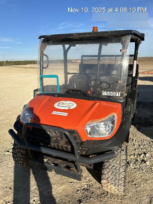 2021 Kubota RTV-X1140W-H Plastic Canopy, Windshield Acrylic Clear, LED Strobe Light, Wire Harness Kit, Back up Alarm