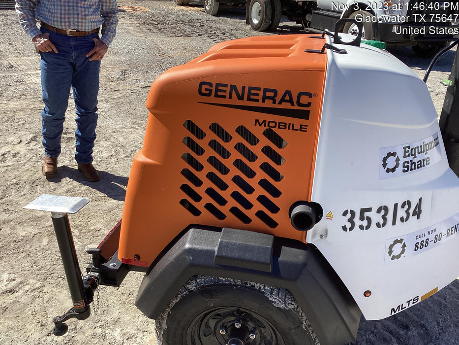 2023 Generac MLT2 Diesel, Flex Switch 120V Input, Powerzone Controller, (4) 320W LED Lights, 4kW Generator, 39.9 Gal Fuel Tank, 2" Ball, T3