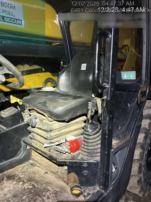 2019 JCB 510-56 Open ROPS, 74 HP, Solid Tires, Worklights, Beacon, Aux Hydraulics, Lifting Eye 66" Carriage/60" Forks