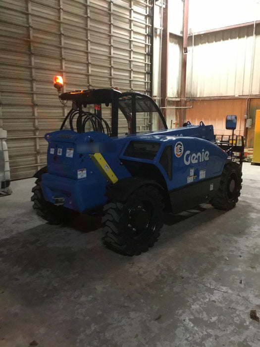 2019 Genie GTH-5519 Cab/Heat/AC, Solid RT Tires, LED Work Lights, Beacon, 48" Carriage, 48" Forks