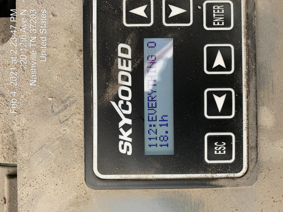 2020 Skyjack SJIII-3226 Solid NM Tires, Half height spring hinged entry gate, Dual Beacons