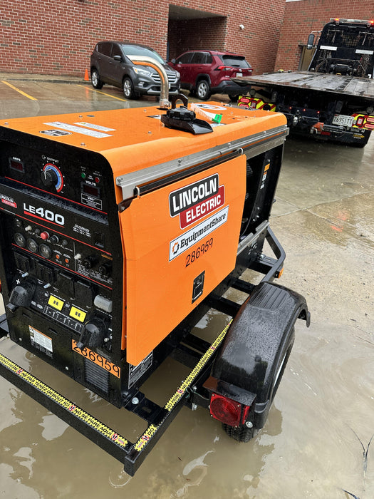 2022 Lincoln Electric LE400 Kubota V1505, Trlr, Cable Rack, Light Kit, ES Decals, T3