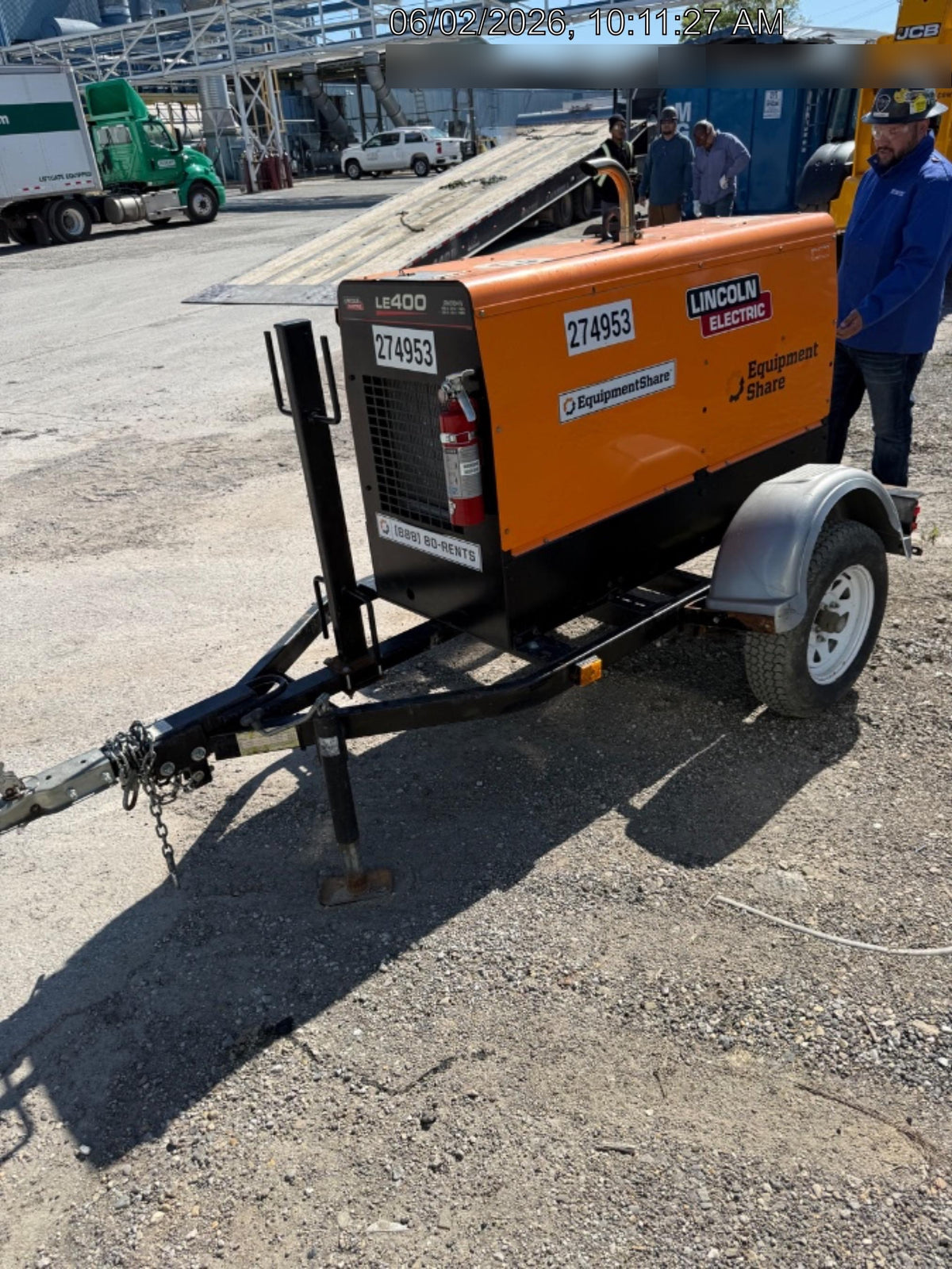 2022 Lincoln Electric LE400 Kubota V1505, Trlr, Cable Rack, Light Kit, ES Decals, T3