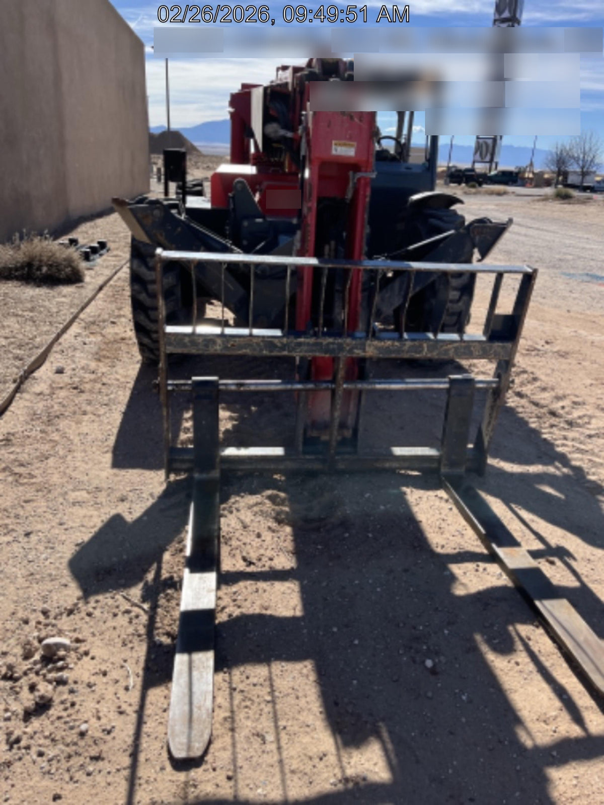 2019 Manitou MTA10055 MTA10055 - 120 HP T4, Canopy, Worklights/Strobe, Beacon, 66" Carriage, 60" Forks, Solid Tires, Lift Hook, Aux Hydraulics