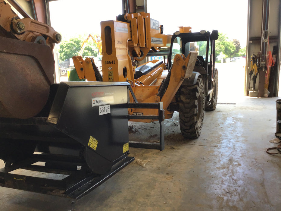 2019 JCB 510-56 Open ROPS, 74 HP, Solid Tires, Worklights, Beacon, Aux Hydraulics, Lifting Eye 72" Carriage/60" Forks