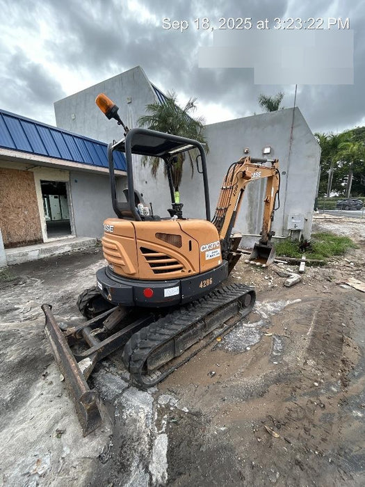 2018 Case CX37C ROPS, LONG ARM, RUBBER TRACKS, AUX HYD